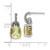 Sterling Silver with 14K Two-Tone Gold Accent Lemon Quartz Dangle Earrings, 17.5 mm - View 2