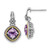 Sterling Silver with 14K Two-Tone Gold Rose De France Drop Earrings, 22 mm