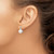 Shey Couture Sterling Silver Rhodium-Plated with 14K Accent 7.5-8 mm Cultured Freshwater Pearl and 0.04ct Diamond Dangle Earrings, 17 mm Long - View 3