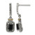 Shey Couture Sterling Silver with 14K Accent Antiqued Black Onyx Post Dangle Earrings, 27 mm