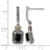 Shey Couture Sterling Silver with 14K Accent Antiqued Black Onyx Post Dangle Earrings, 27 mm - View 4