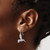 White Ice Sterling Silver Rhodium-Plated 0.114ct Diamond and Sapphire Humming Bird Drop French Wire Earrings, 19.35 mm - View 3