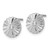 White Ice Sterling Silver Rhodium-Plated Fanned Circle with 0.05ct Diamond Stud Earrings, 10 mm - View 2
