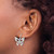 White Ice Sterling Silver Rhodium-Plated 0.062ct Diamond Butterfly Dangle French Wire Earrings, 12.75 mm - View 3