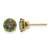 14K Yellow Gold Madi K 6 mm Round Mystic Topaz Stud Earrings