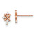 14K Rose Gold Madi K Rose Gold Cubic Zirconia Stud Earrings - SE2916