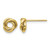14K Yellow Gold Polished Love Knot Stud Earrings