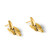 14K Yellow Gold Hollow Polished Fancy Link Geometric Dangle Earrings, 25.3 mm - View 4