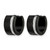 Chisel Stainless Steel Polished Black Ion-Plated Hinged Hoop Earrings - View 3