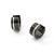 Chisel Stainless Steel Polished Black Ion-Plated Hinged Hoop Earrings - View 6