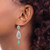 Chisel Stainless Steel Polished Simulated Turquoise Dangle Shepherd Hook Drop French Wire Earrings - View 4