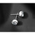 Chisel Stainless Steel Polished 6 mm Bezel Cubic Zirconia Stud Stud Earrings, 7.87 mm Long - View 6