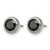 Chisel Stainless Steel Polished 5 mm Bezel Black Cubic Zirconia Stud Stud Earrings, 6.86 mm Long - View 3