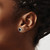 Chisel Stainless Steel Polished 6 mm Bezel Black Cubic Zirconia Stud Stud Earrings, 7.85 mm Long - View 4