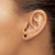 Chisel Stainless Steel Polished 5 mm Black Heart Cubic Zirconia Stud Stud Earrings, 5.24 mm Long - View 4