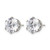 Chisel Stainless Steel Polished 9 mm Round Cubic Zirconia Stud Stud Earrings, 10.05 mm Long - View 3