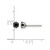 Chisel Stainless Steel Polished 4 mm Black Round Cubic Zirconia Stud Stud Earrings, 4.63 mm Long - View 5