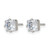 Chisel Stainless Steel Polished 5 mm Square Cubic Zirconia Stud Stud Earrings, 5.54 mm Long - View 3
