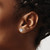 Chisel Stainless Steel Polished 5 mm Square Cubic Zirconia Stud Stud Earrings, 5.54 mm Long - View 4