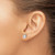 Chisel Stainless Steel Polished 6 mm Square Cubic Zirconia Stud Stud Earrings, 6.63 mm Long - View 4