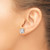 Chisel Stainless Steel Polished 8 mm Square Cubic Zirconia Stud Stud Earrings, 8.81 mm Long - View 4