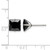 Chisel Stainless Steel Polished 8 mm Black Square Cubic Zirconia Stud Stud Earrings, 8.92 mm Long - View 5