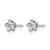 Chisel Stainless Steel Polished 4 mm Star Cubic Zirconia Stud Stud Earrings, 4.41 mm Long - View 3