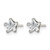 Chisel Stainless Steel Polished 5 mm Star Cubic Zirconia Stud Stud Earrings, 5.31 mm Long - View 3