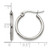 Chisel Stainless Steel Polished 19.5 mm Diameter 2 mm Hoop Earrings, 18 mm Long - View 5