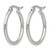 Chisel Stainless Steel Polished 22 mm Diameter 2 mm Hoop Earrings - View 3