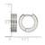 Chisel Stainless Steel Polished with 2 Rows of Cubic Zirconia 2.3 mm Hinged Hoop Earrings, 13.47 mm Long - View 5
