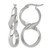 Chisel Stainless Steel Polished Infinity Symbol Twist Hoop Earrings, 36.16 mm