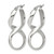 Chisel Stainless Steel Polished Infinity Symbol Twist Hoop Earrings, 36.16 mm - View 3