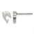 Chisel Stainless Steel Polished Dolphin Stud Earrings, 6.93 mm