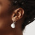 Chisel Stainless Steel Polished Curved Disk Dangle Leverback Drop Earrings, 30.32 mm - View 4