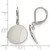 Chisel Stainless Steel Polished Curved Disk Dangle Leverback Drop Earrings, 30.32 mm - View 5