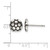 Chisel Stainless Steel Antiqued and Polished Soccer Ball Stud Earrings, 9.22 mm - View 4
