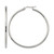Chisel Stainless Steel Polished 48 mm Diameter 2 mm Hoop Earrings, 46 mm Long