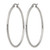 Chisel Stainless Steel Polished 48 mm Diameter 2 mm Hoop Earrings, 46 mm Long - View 3
