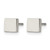 Chisel Stainless Steel Polished Square Stud Earrings, 4.9 mm - View 3