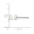 Chisel Stainless Steel Polished Triangle Stud Earrings, 4.95 mm - View 5