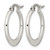 Chisel Stainless Steel Polished 19 mm Diameter Hoop Earrings, 20 mm Long - View 3