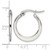 Chisel Stainless Steel Polished 19 mm Diameter Hoop Earrings, 20 mm Long - View 5
