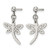 Chisel Stainless Steel Polished Dragonfly Post Dangle Earrings, 23.95 mm - View 3