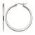 Chisel Stainless Steel Polished 34 mm Diameter Hoop Earrings, 36 mm Long