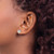 Chisel Stainless Steel Polished Four Leaf Clover Stud Earrings, 9.77 mm - View 4