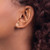 Chisel Stainless Steel Polished Rose Ion-Plated Moon and Star Stud Earrings, 7.67 mm - View 4