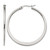 Chisel Stainless Steel Polished 40 mm Diameter Hoop Earrings