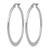 Chisel Stainless Steel Polished 40 mm Diameter Hoop Earrings - View 3