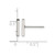 Chisel Stainless Steel Polished Bar Stud Earrings, 10 mm - View 4